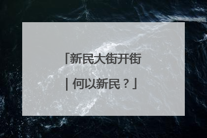 新民大街开街｜何以新民？
