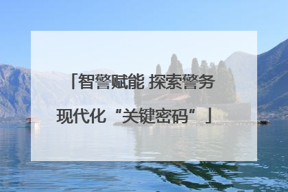 智警赋能 探索警务现代化“关键密码”