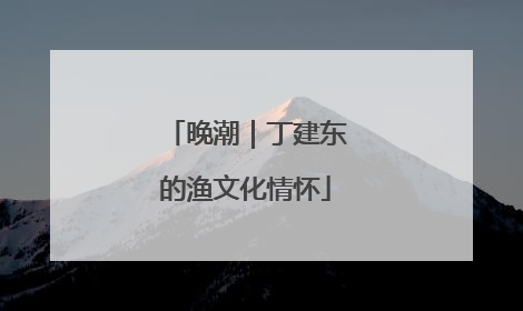 晚潮｜丁建东的渔文化情怀