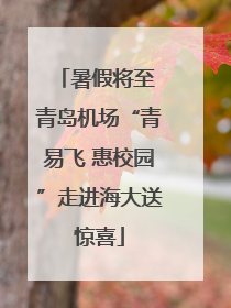 暑假将至 青岛机场“青易飞 惠校园”走进海大送惊喜