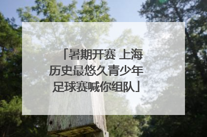 暑期开赛 上海历史最悠久青少年足球赛喊你组队