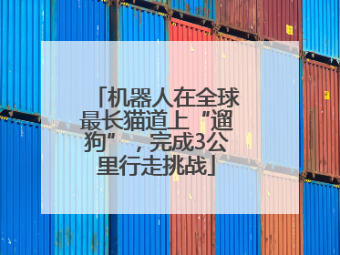 机器人在全球最长猫道上“遛狗”，完成3公里行走挑战