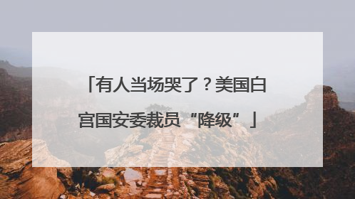 有人当场哭了？美国白宫国安委裁员“降级”
