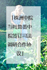 株洲中院与吐鲁番中院签订司法调研合作协议