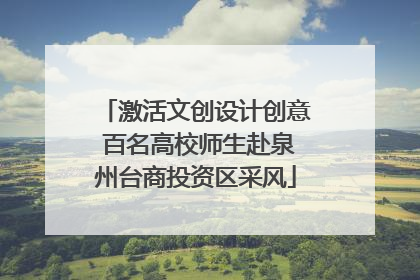 激活文创设计创意 百名高校师生赴泉州台商投资区采风