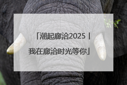 潮起廊洽2025丨我在廊洽时光等你