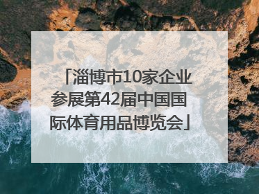 淄博市10家企业参展第42届中国国际体育用品博览会