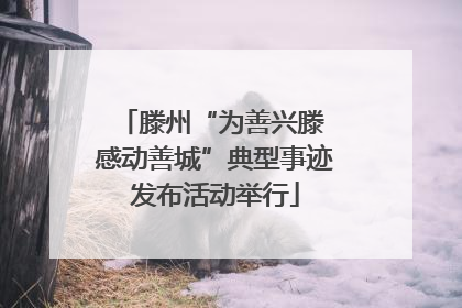 滕州“为善兴滕 感动善城”典型事迹发布活动举行