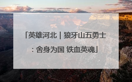 英雄河北｜狼牙山五勇士：舍身为国 铁血英魂