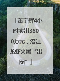 董宇辉4小时卖出3800万元，潜江龙虾火爆“出圈”