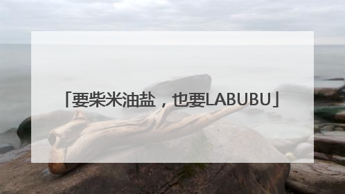 要柴米油盐，也要LABUBU