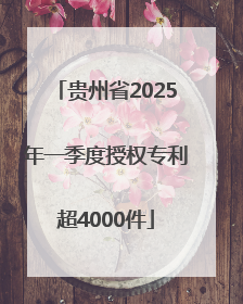 贵州省2025年一季度授权专利超4000件