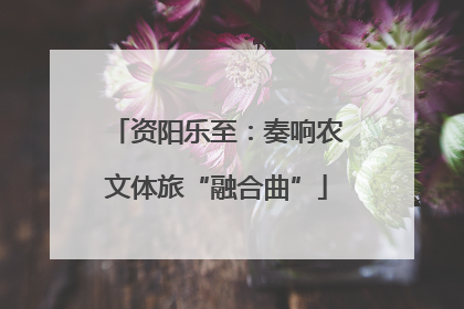 资阳乐至：奏响农文体旅“融合曲”