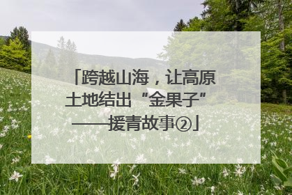 跨越山海，让高原土地结出“金果子”——援青故事②