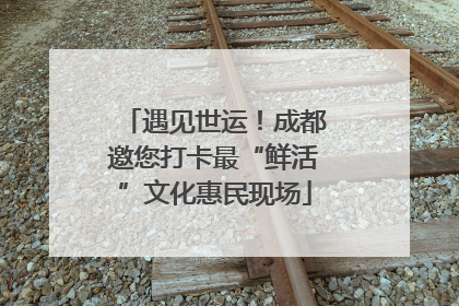 遇见世运！成都邀您打卡最“鲜活”文化惠民现场