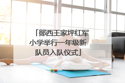 郧西王家坪红军小学举行一年级新队员入队仪式