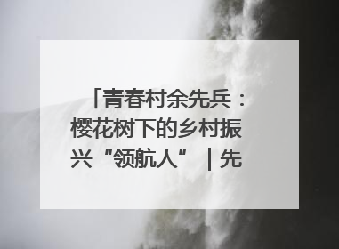 青春村余先兵：樱花树下的乡村振兴“领航人”｜先锋引领⑪