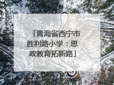 青海省西宁市胜利路小学：思政教育拓新路
