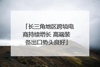 长三角地区跨境电商持续增长 高端装备出口势头良好