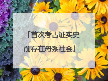 首次考古证实史前存在母系社会