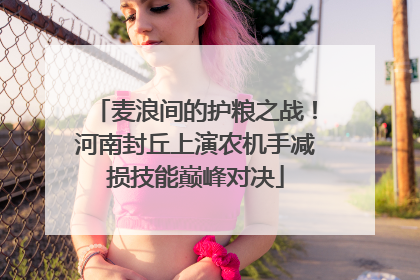 麦浪间的护粮之战！河南封丘上演农机手减损技能巅峰对决