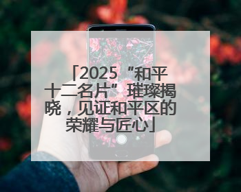 2025“和平十二名片”璀璨揭晓，见证和平区的荣耀与匠心