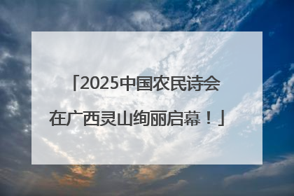 2025中国农民诗会在广西灵山绚丽启幕！