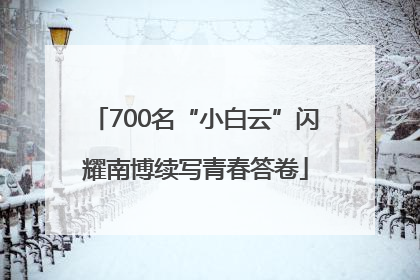 700名“小白云”闪耀南博续写青春答卷